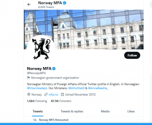 Norwegian ministry of foreign affairs 