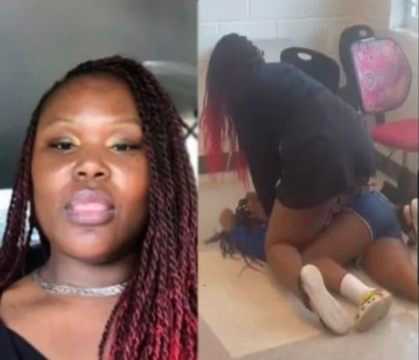 North Carolina - female teacher beats up student