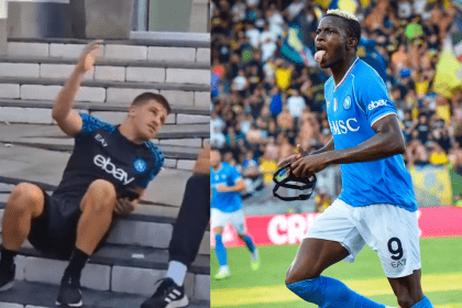 VIDEO: Moment Victor Osimhen Snubbed Teammates After Napoli TikTok jab