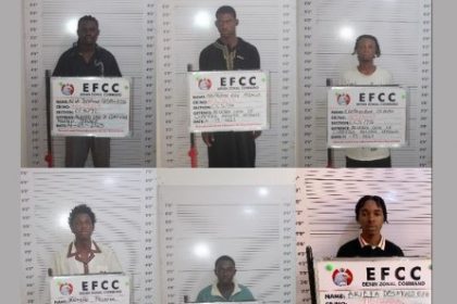 EFCC - six internet fraudsters - Benin City