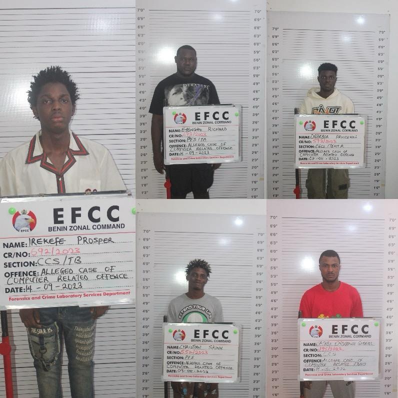 EFCC - Benin - internet fraudsters