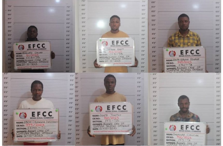EFCC - internet fraudsters in Benin