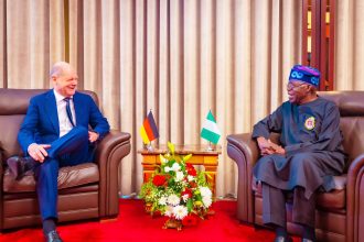 German Chancellor Olaf Scholz and President Bola Tinubu of Nigeria