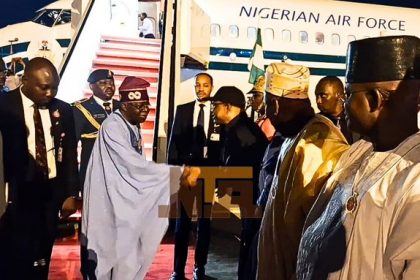 JUST IN: Tinubu Returns To Nigeria After Official Visits To Saudi-Arabia And Guinea-Bissau