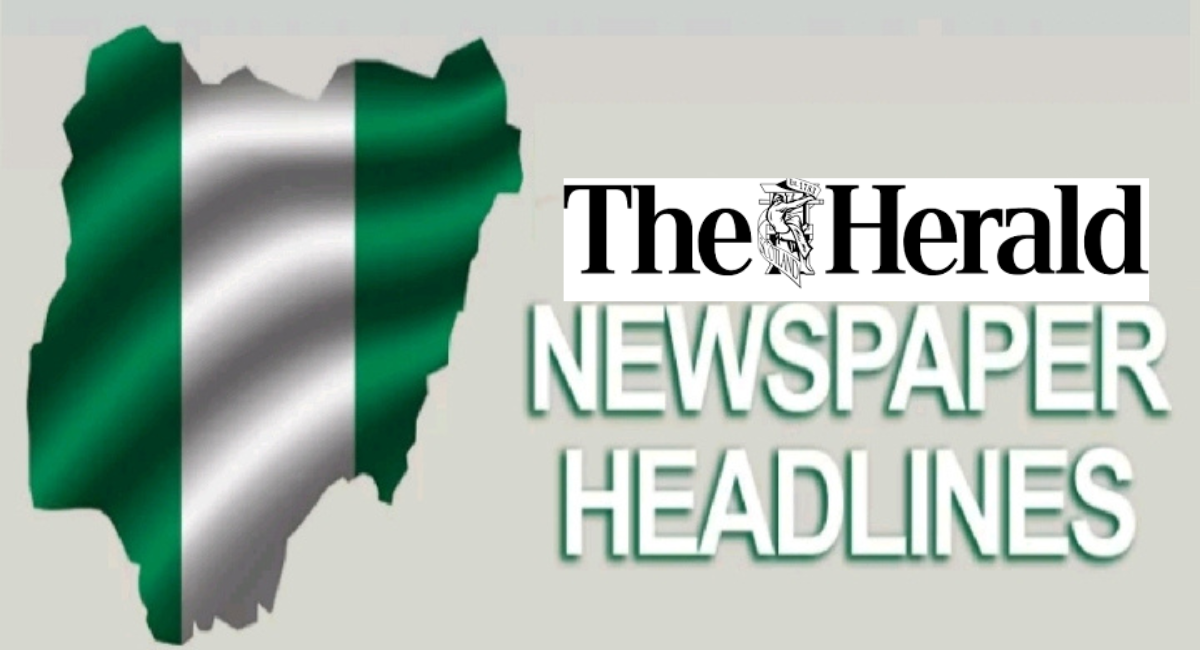 Top Nigerian Newspaper Headlines Today, Sunday 28th January, 2024