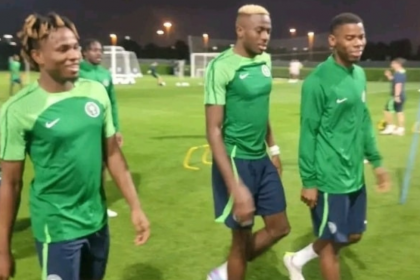 Victor Osimhen Spotted In Super Eagles 2023 AFCON Camp
