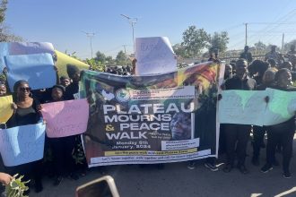 BREAKING: CAN Leads Massive Protest Against Plateau Massacre