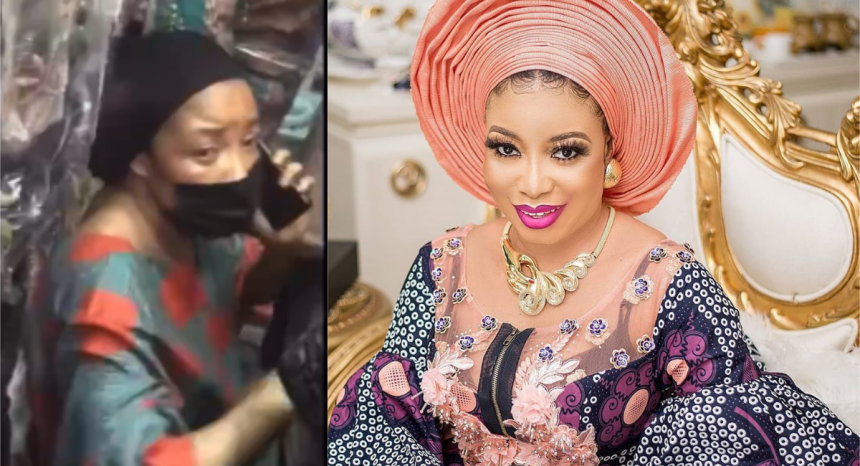 VIDEO: Actress Lizzy Anjorin Disgraced For Stealing Gold In Lagos Market