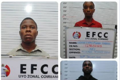EFCC - Abraham Itoro Sunday, Ezea Chidera Charles and Udoh Christopher Gabriel,