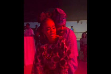 Kunle Afolayan dances with daughter