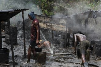 Nigerian Army Discovers Illegal Crude Oil Refining Site In Rivers State