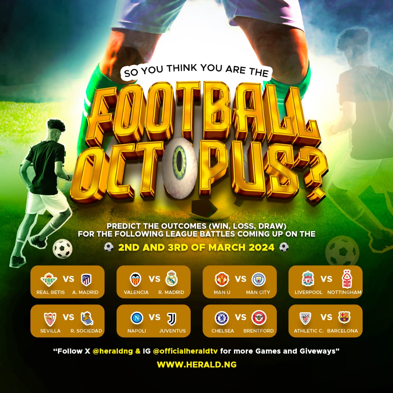 Predict and Win football competition